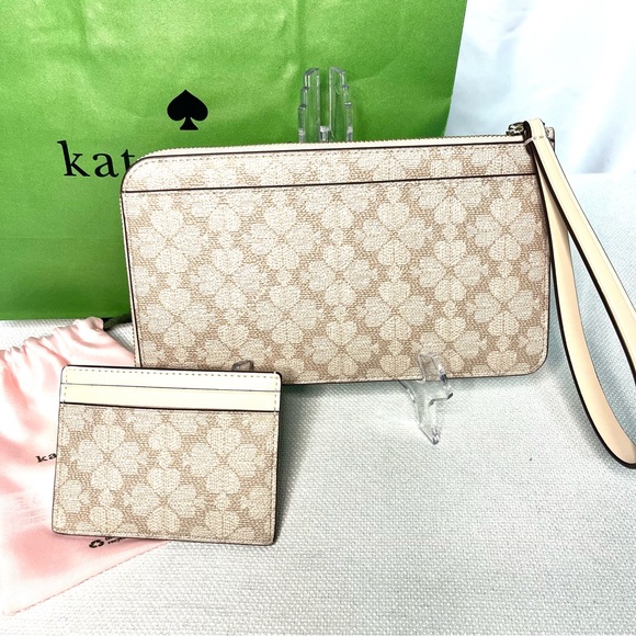 HOST PICK Kate Spade Wristlet & Card Holder with Dust Bag & Shopper - New - Picture 2 of 9